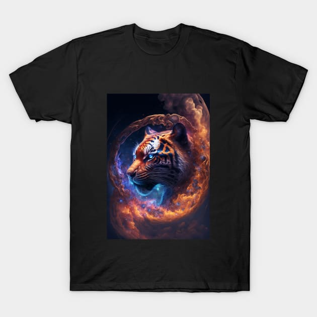 Cosmic Tiger T-Shirt by Animal Fantasia
